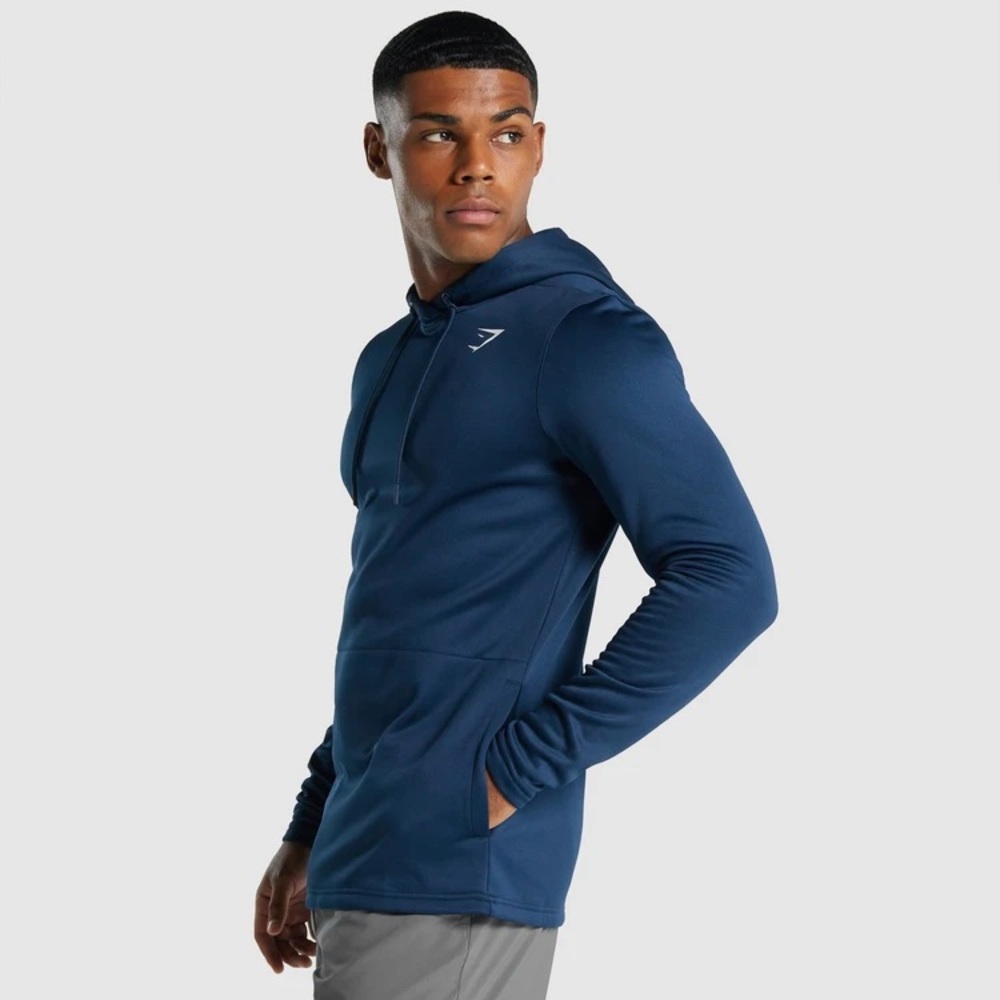 Gymshark Mens Navy Arrival Hoodie SZ L